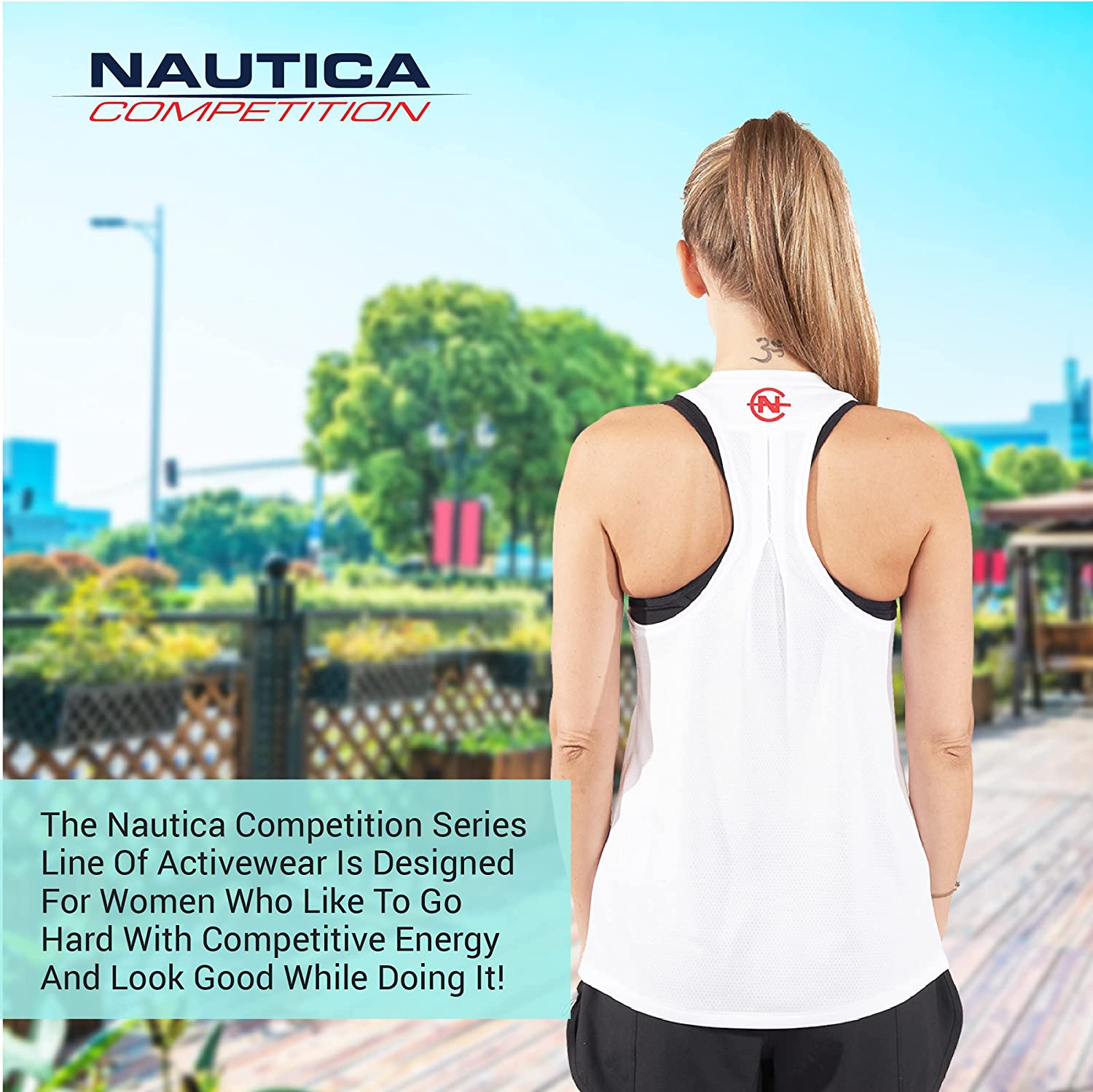 Nautica Competition 3 Pack Workout Tank Tops for Women Active Athletic Gym Workout Running Exercise Yoga Dry-Fit Fabric - Image 6